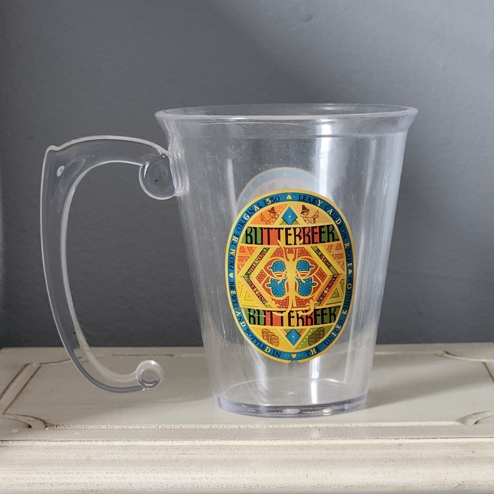 Harry Potter butterbeer plastic cup mug Wizarding World NYC store souvenir
